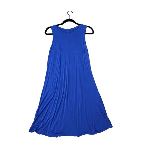Maurices 24/7 Blue Sleeveless Knee Length Midi Dress Women's Size Small 1584 - Picture 1 of 5
